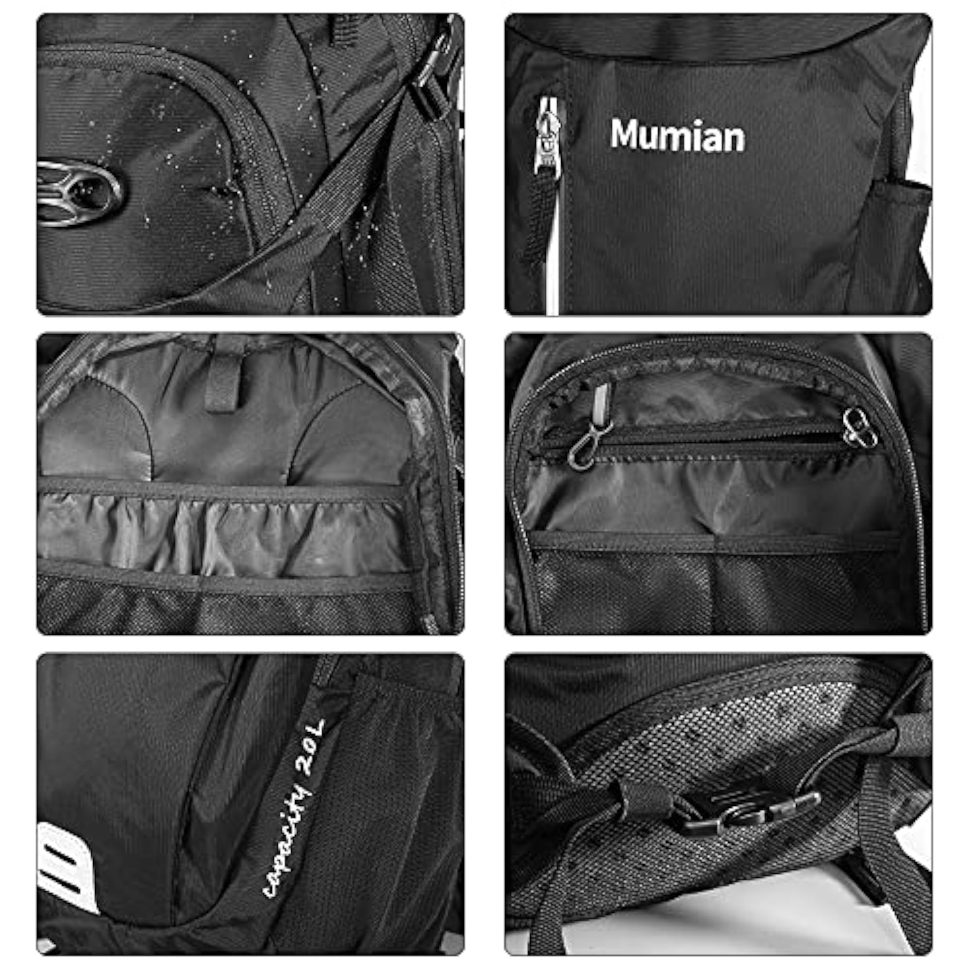 20L Adjustable Waterproof Backpack for Outdoor Camping