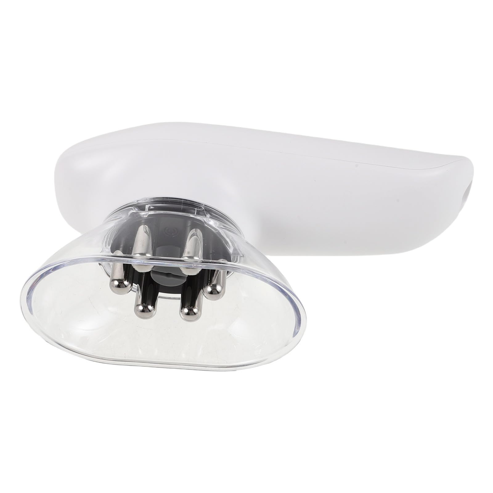 Dispositivo de Succión para Modelado Corporal con Iluminación Roja | Cepillo de Masaje y Cabezal Curvo, Plástico Blanco, Uso Doméstico en Piernas y Brazos