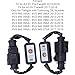 NZGZJYN Car Dynamic Tum Signal Blinker Module Waterproof LED Tail Lights Dynamic Turn Signal Adapter Harness Blinker Module Kits Fit for Audi A3 8V 2013-20182Pcs (Black)