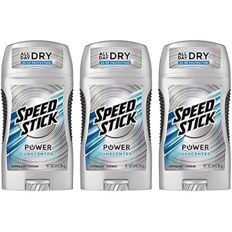 Speed Stick Anti-Perspirant Deodorant, Unscented 3 oz (Pack of 3) Cover