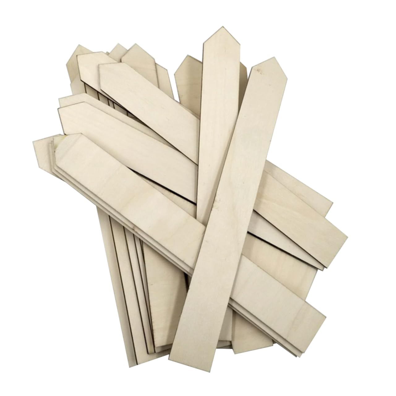 BESPORTBLE 100 Étiquettes Longues En Bois Écologique Pour Jardin, Grandes Étiquettes De Plantes Durables, Piquets En Bois Rustiques Pour Semis, Potager Et Cultures En Contenants