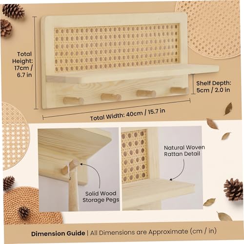 Étagère murale avec crochets pour optimiser les petits couloirs - 6