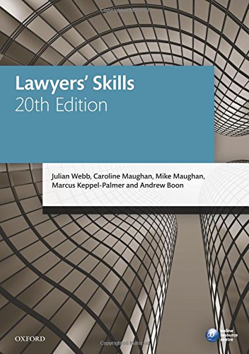 Lawyers' Skills (Blackstone Legal Practice Course Guide)