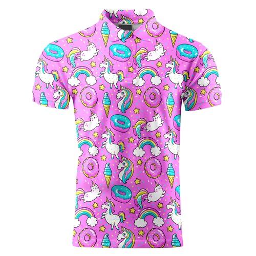 Funny Golf Shirts for Men,Mens Hawaiian Shirts Short Sleeve Novelty Crazy Golf Shirts