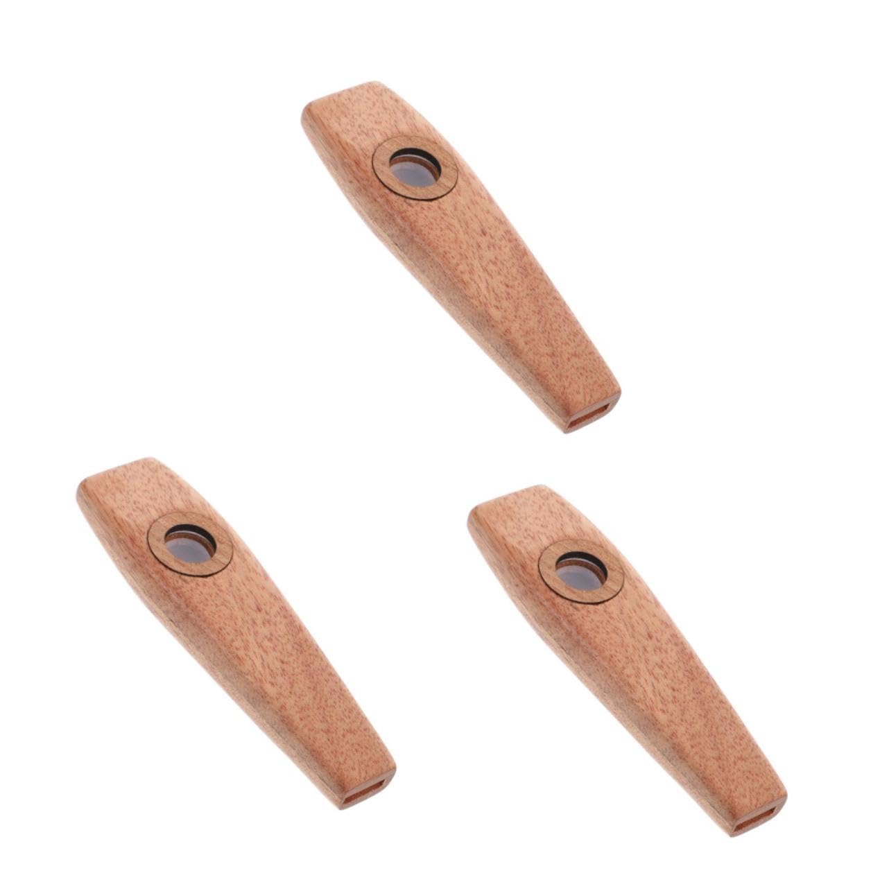 3 Pz Kazoo strumento musicale a bocca strumento musicale per principianti bambini divertente compagno di chitarra strumento orff di legno