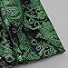 Floral Suit Jacket Men - Mens Tuxedo Blazer Jackets One Button Paisley Shawl Lapel Suits for Dinner,Prom,Wedding 2025 Western Style Sport Coat Fall Fashion Winter Outfits 01# Green Medium