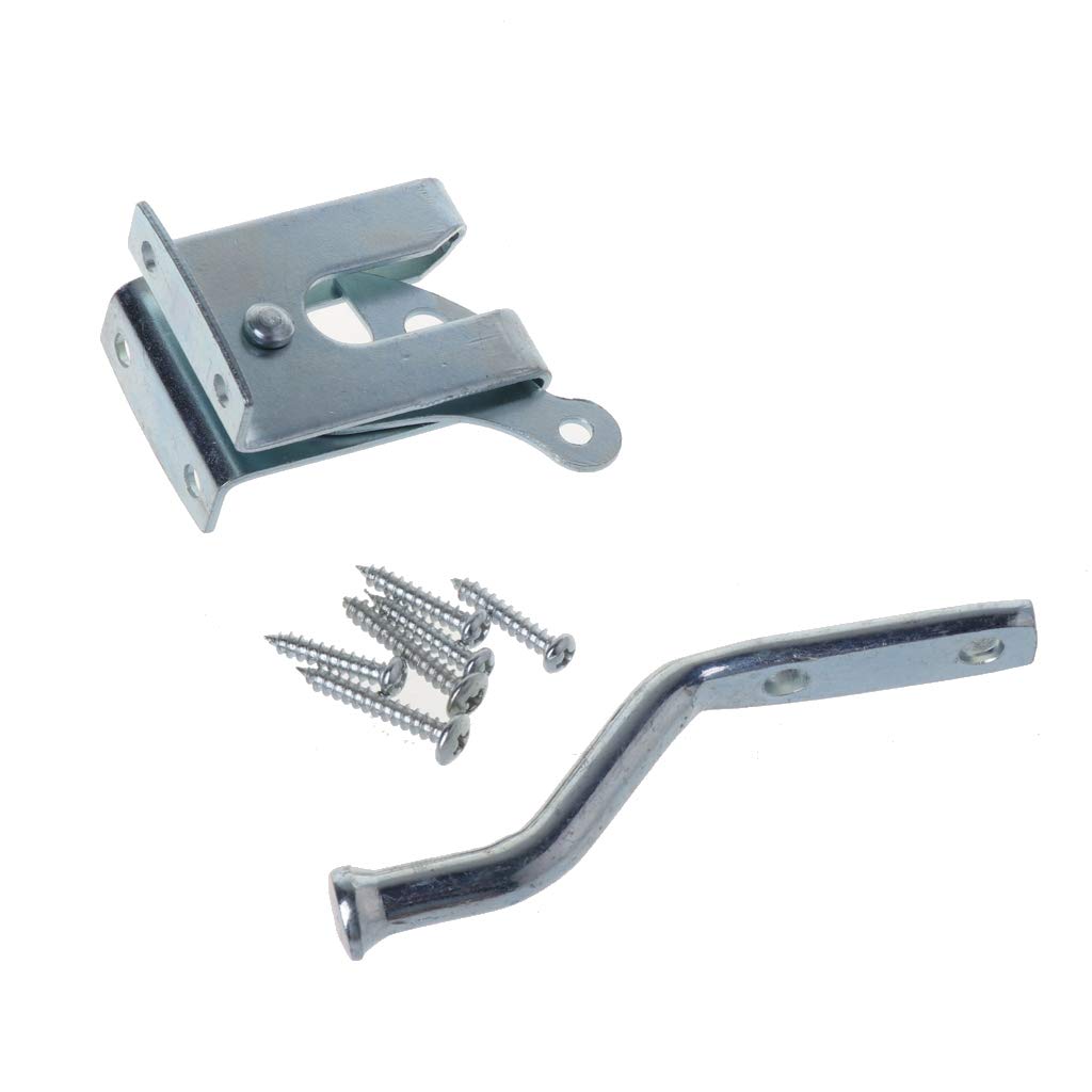 Hardware Accessories Electroplated Steel Hasp for Automatic Door Bolt Lock Self Locking Barn Door Lock Gravity Lever Fence Gate for LAT