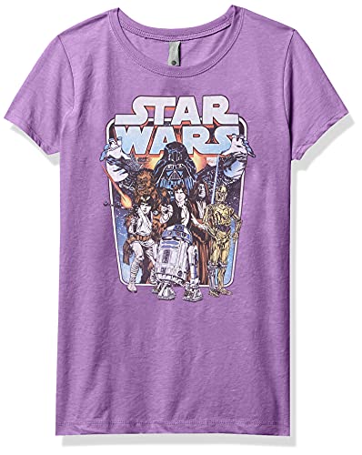T-shirt Star Wars Classic Battle en coton heather berry pour fille taille M