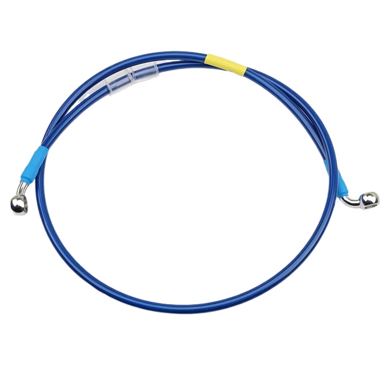Dźwignie hamulca do motocykla Niebieski Przewód Hamulcowy Przedni AN3 1/8" W Oplocie Stalowym, Tylny, Hydrauliczny, Do Motocykla, Przewód Olejowy 28 90 Stopni, M10 ATV, Pitbike(2400mm)