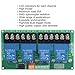 Badafaci Relay Module, 4 Channel 30A High Low Level Current Relay with Optocoupler Isolation, for PLC Automation Industrial Control IoT Circuit Development (12v)