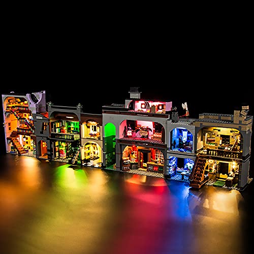 Hosdiy Beleuchtung Set für (Winkelgasse) Modell, Led Licht Beleuchtungsset Kompatibel mit Lego 75978 (Nur Beleuchtung… – Bild 4