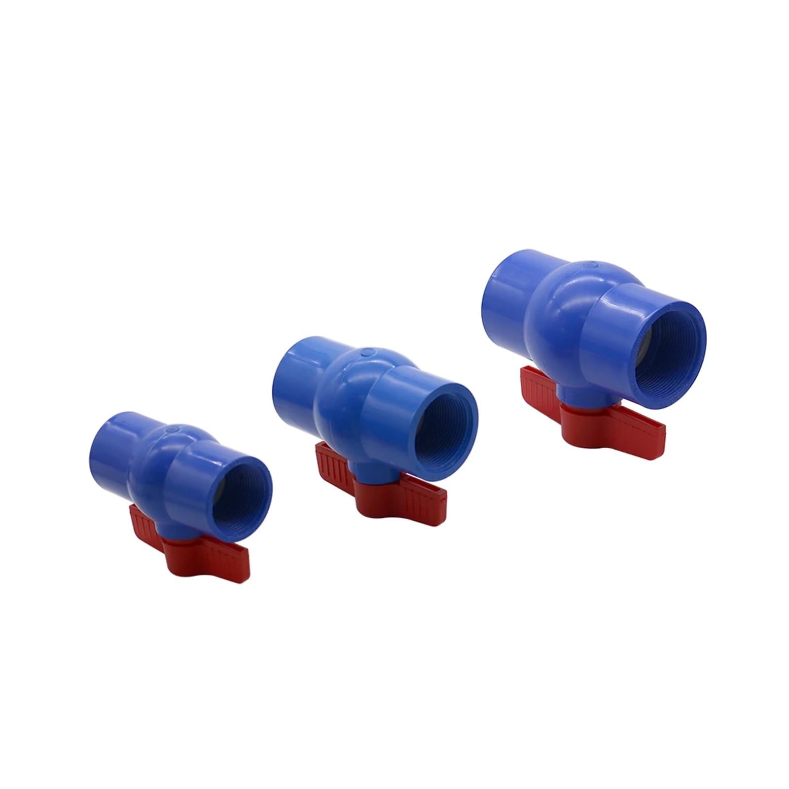 1 Szt. PVC Niebieski Gwint Żeński Zawór Kulowy 1.25 "1.5" 2 "rozmiar Nawadnianie Ogrodu Przełącznik Zatrzymujący Wodę Adapter Fajki Wodnej(2 inch)