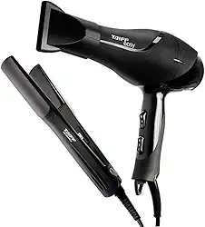 KIT TAIFF SECADOR PROFISSIONAL EASY 1700W - 127V + PRANCHA ALISADORA CERAMICA 180ºC - BIVOLT