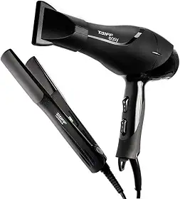 KIT TAIFF SECADOR PROFISSIONAL EASY 1700W - 127V + PRANCHA ALISADORA CERAMICA 180ºC - BIVOLT