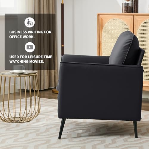 Sillón Plegable Polipiel Negro miniatura 6