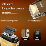 Rasoir à Lames KEMEI, Rasoir pour Tête Chauve, Rasoir Électrique pour Hommes, avec Tondeuse Tondeuse Étanche Sans Fil