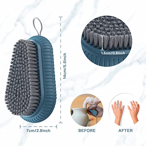 Escova de unha resistente, escova de limpeza de unhas para homens e mecânicos (escova de lavagem à m