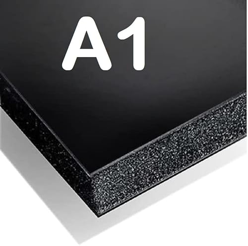 PROTECTAFILE Big Foam Board - Black (Pack of 10) 5mm Thick STF 300 (A1, inches)- for Presentation, displayr, Arts & Crafts
