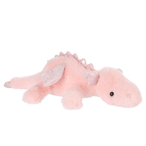 Apricot Lamb Cute Toys Plush Pink Lying Dragon Stuffed Animal Soft Cuddly Perfect for Kids 15 Inches - Large - Pink