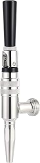 MRbrew Stout Beer Coffee Faucet – 304 Stainless Steel Keg Beer Tap for Cold Brew Coffee & Nitro Beer, Beer Faucet Homebrew Kegerator Tower Tap with Standard Black Plastic Tap Handle