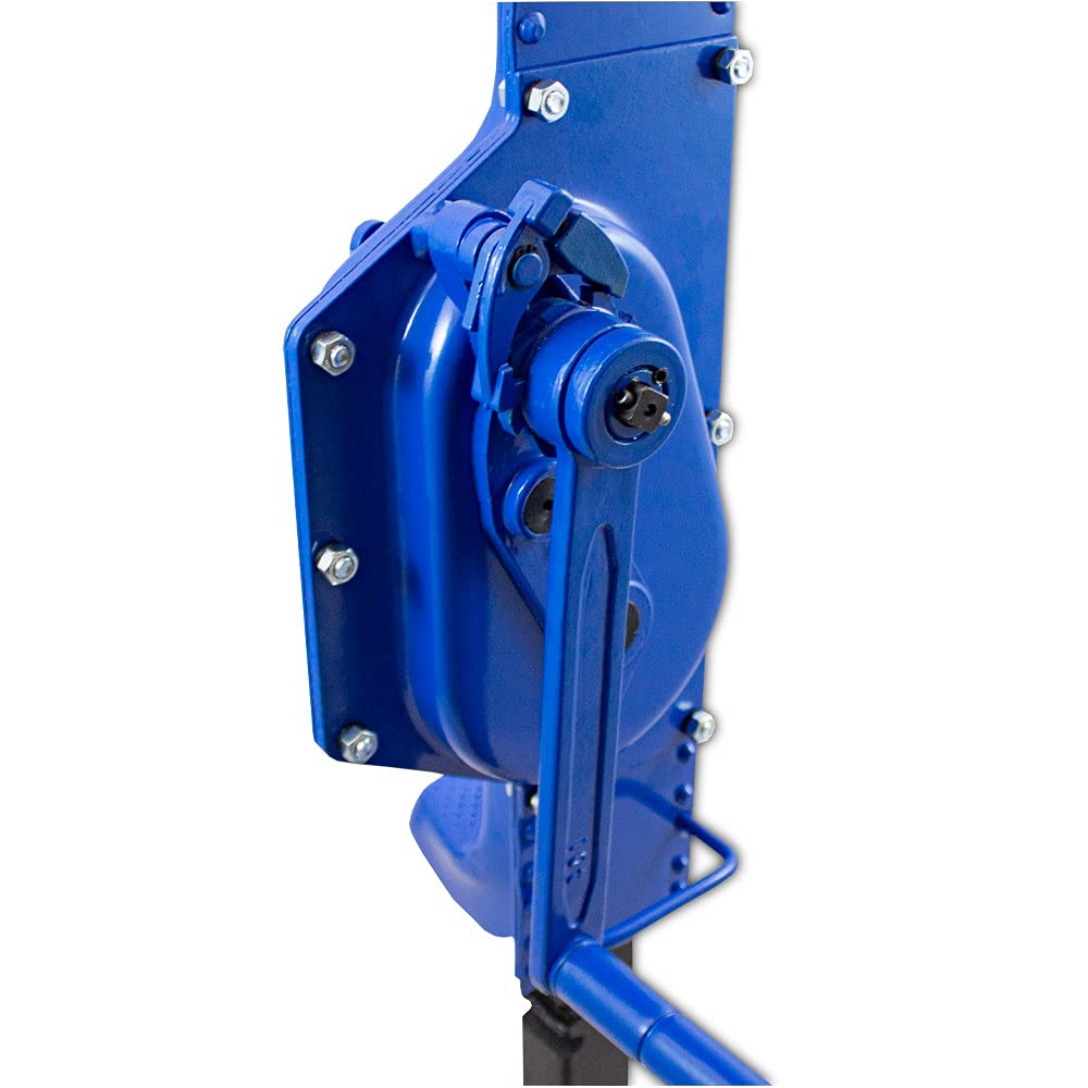 BITUXX® Stahlwinde 10,0 t Zahnstangenwinde Zahnstangenheber Stockwinde Hubwinde Hebewinde 10000 kg Winde (1 Paar)