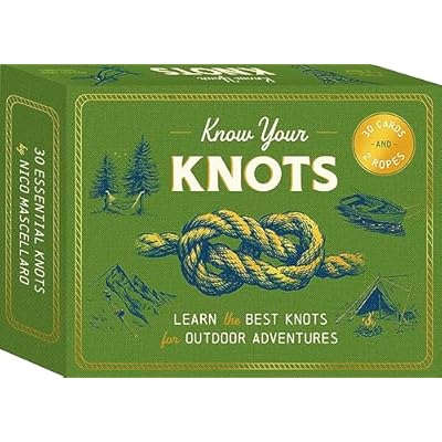 Know Your Knots: Learn the best knots for outdoor adventures: Learn the best knots for outdoor adventures - 30 cards and 2 ropes