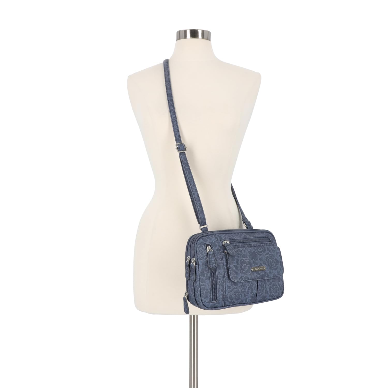 MultiSac - Zippy Triple Compartment Crossbody Bag, Borsa a tracolla Donna