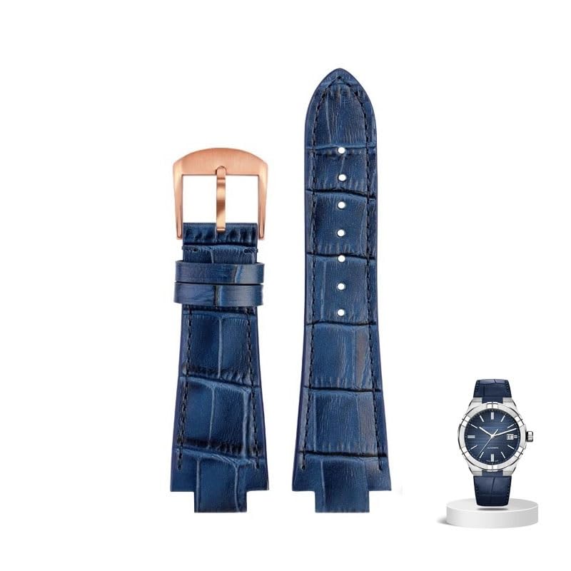 Bracelet de montre en cuir pour Maurice Lacroix AIKON AI6008