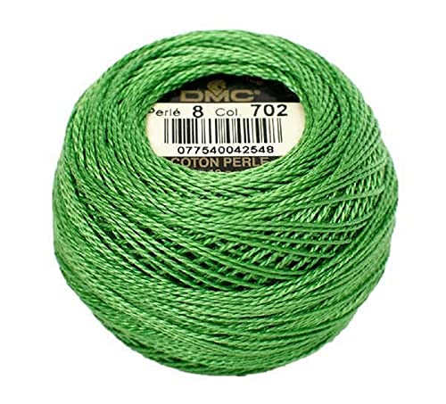 Hilo Cotton Pearl DMC Bola Tamaño 8 Verde Kelly miniatura 1