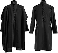 Vista 1 de Taenjooy Disfraz de profesor Snape, disfraz de mago, disfraz de mago de lujo, traje de mago, uniforme escolar, Halloween, cosplay para adultos