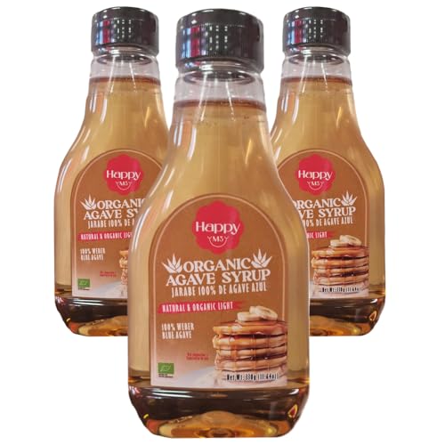 Agave Syrup 330g (Pack of 3) / Natural Blue Agave Extract, Agave Syrup Sweetener