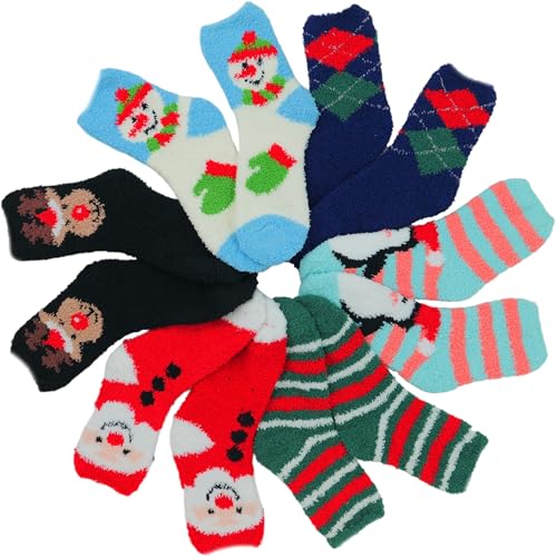 Image of ToBeInStyle Women's Pack of 6 Assorted Style Winter Socks