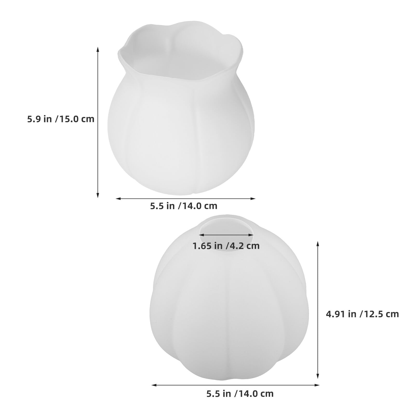 Garneck 2pièces Abat-jour Verre de Rechange Globe Sphérique pour Applique Murale ou Suspension