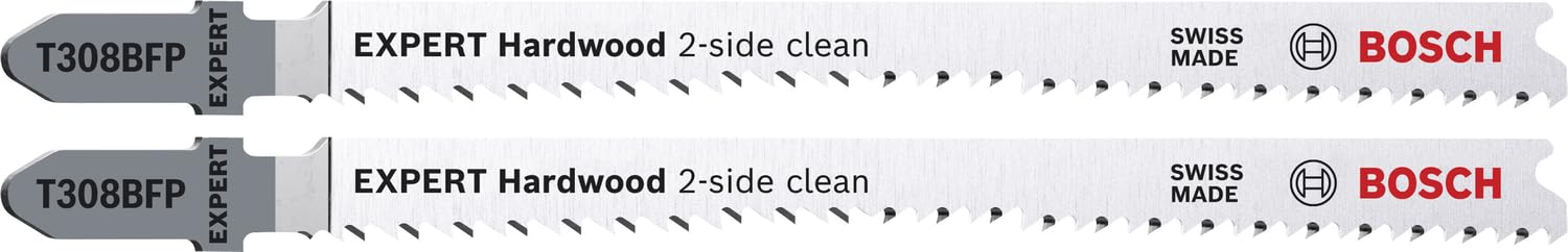 Bosch 2608901714 EXPERT 'HARDWOOD 2-SIDE CLEAN' Jigsaw Blades 2 pieces