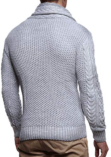 Leif Nelson Men's Knitted Turtleneck Jacket - Winter Cardigan Sweaters for Men4