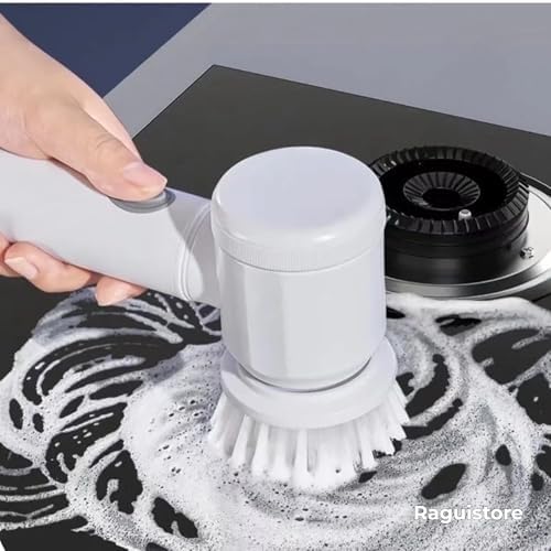 Escova Eletrica de Limpeza 5 em 1 Sem Fio Limpador Multiuso Prati...