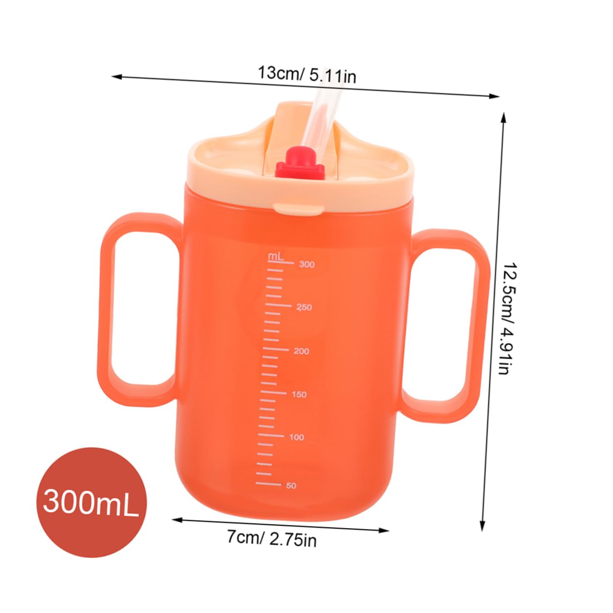 Holibanna 2Pcs Adaptive Drinking Cups for Elderly Easy to Use Sippy Cup for Disabled Adults Spill Resistant Design for Clean Drinking Experience