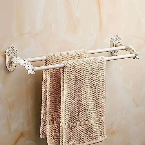 Amazon.com: ANNBKA Towel Bar Vintage Design White/Antique Double Towel ...