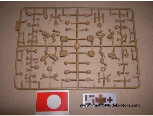 Stukas im Anflug! 4 figuras con bandera 1/35 miniatura 3