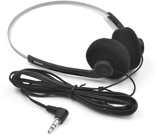 Miniatura 5 de Suzuki - Auriculares retro sobre la oreja, estéreo de alta fidelidad, color negro, diseño ligero con cable, auriculares de los años 80 y 90 con cable