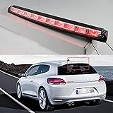 Eigenschaften: Diese Seite verfügt über ein 10-LED-Bremslicht mit schwarzen, klaren Linsen, 3. Bremslicht-Ersatz für Volkswagen VW Scirocco 2008 ~ 2013 LED-Bremslicht.