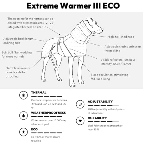 Hurtta Extreme Warmer III ECO (Raven 45)