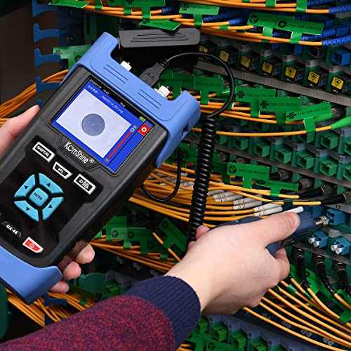 Image of Economic Inspection Probe Komshine KIP-600P Optical Fiber Microscope Inspection Probe with SC /LC UPC Female Male Tips. Optical Fiber End-face Cleaner Detector 400 Times Magnification