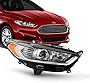 AKKON - [Halogen Models] Projector Chrome Headlight Fits 2013 2014 2015 2016 Ford Fusion 4Door Sedan Right Passenger Side
