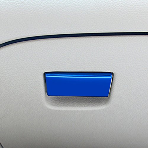 Glovebox Handle Decoration Sequins Glove Box Metal Chrome Sticker for