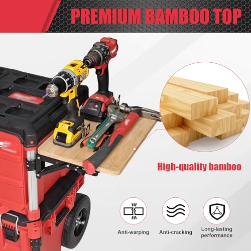 Table pliable en bambou haut de gamme pour support Milwaukee Packout - 5