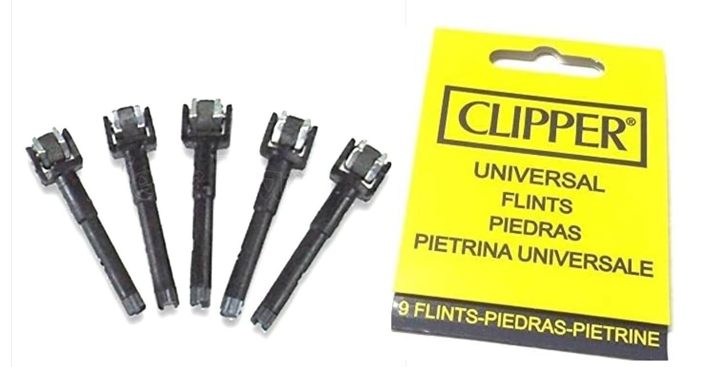 Clipper SPARE STEM WHEEL FLINT BARREL POKEY STANDARD SIZE FLINTS