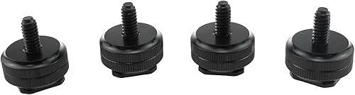 Haidong Adaptador de montaje de zapata caliente de 14 de pulgada, soporte de adaptador de montaje de zapata caliente, mini negro doble tornillo de