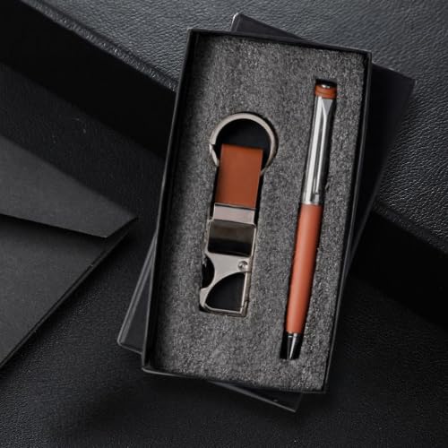 Image of 2 in 1Personalized Pen & Keychain With Name | Best for Birthday, Corporate, Teacher's Day, Boyfriend, and Event Gifting (Tan)