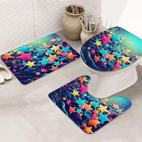 Tapis de bain en forme de U de qualité supérieure lavable pour toilettes